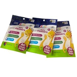 3 PACKS Of‎ GuruNanda Kids' Giraffe Shaped Flossers